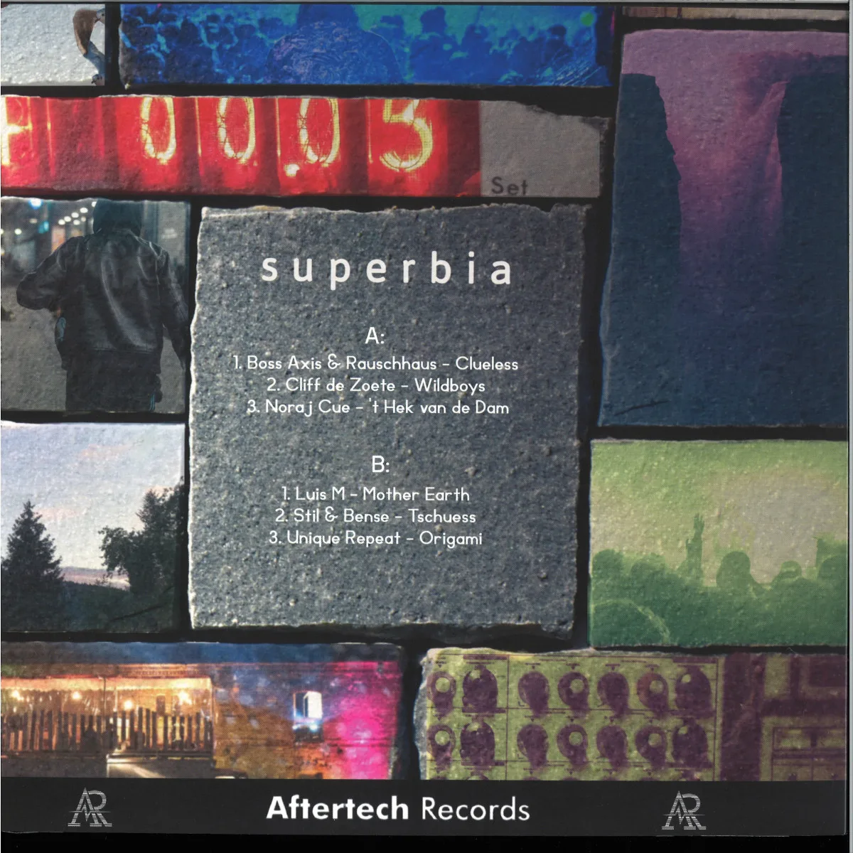 Обратная сторона обложки — Aftertech Records — Superbia