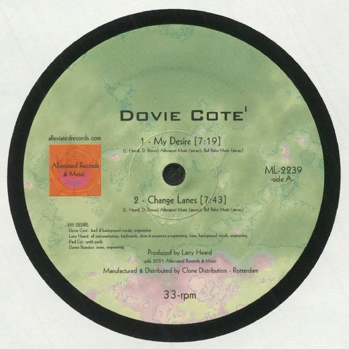 Front cover — DOVIE COTE — Dovie Cote