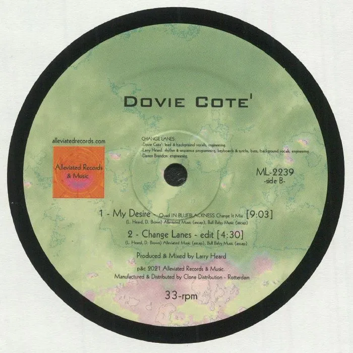Back cover — DOVIE COTE — Dovie Cote