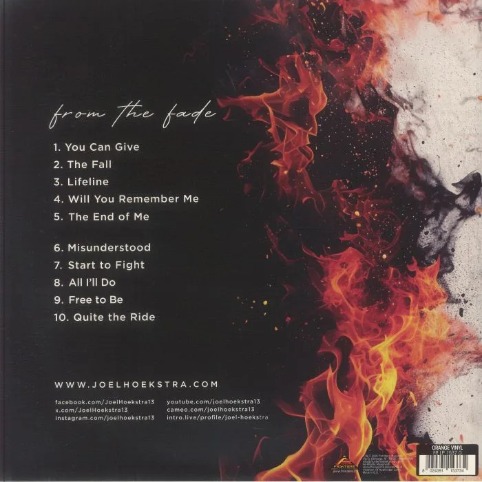Обратная сторона обложки — JOEL HOEKSTRA'S 13 — From The Fade