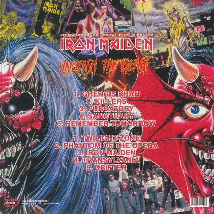 Обратная сторона обложки — IRON MAIDEN — Unleash The Beast: Live At De Vereeniging Nijmegen Netherlands 28th April 1981 FM Broadcast