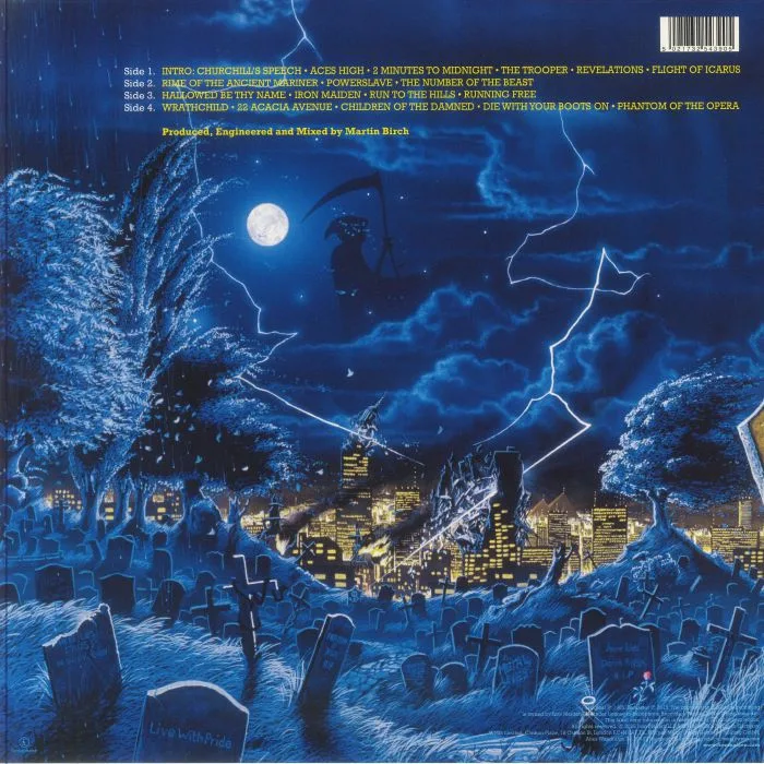Back cover — IRON MAIDEN — Live After Death (40th Anniversary Edition)