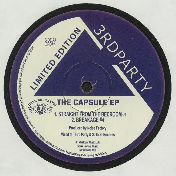 Обратная сторона обложки — NOISE FACTORY — The Capsule EP