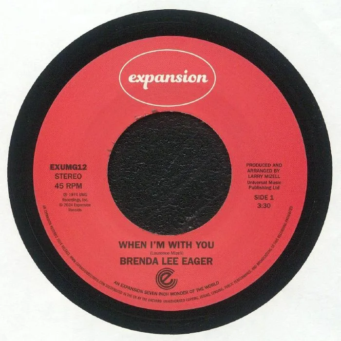 Лицевая сторона обложки — Brenda Lee EAGER — When I'm With You (reissue)