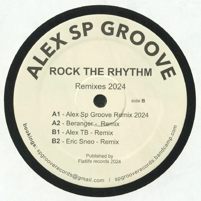 Обратная сторона обложки — ALEX SP GROOVE — Rock The Rhythm (remixes)