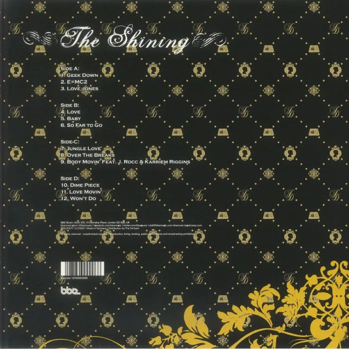 Обратная сторона обложки — J DILLA — The Shining: Instrumentals