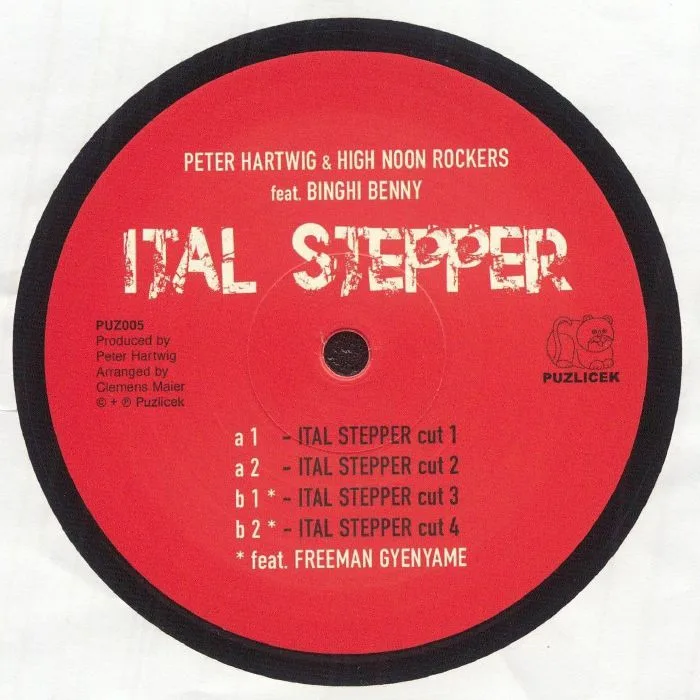 Back cover — Peter HARTWIG / HIGH NOON ROCKERS feat BINGHI BENNY — Ital Stepper