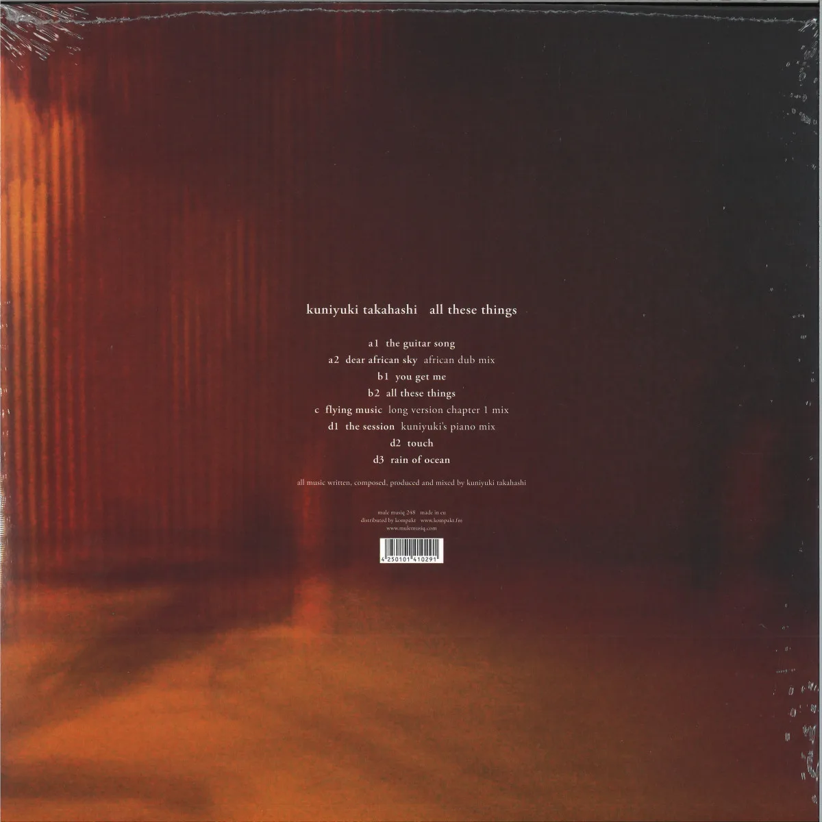 Обратная сторона обложки — Kuniyuki — All These Things LP 2x12"
