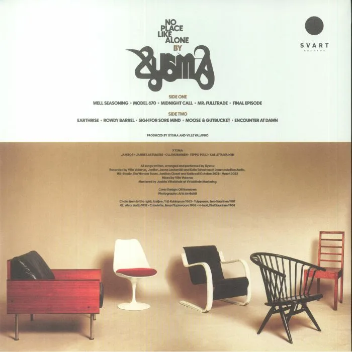 Back cover — XYSMA — No Place Like Alone