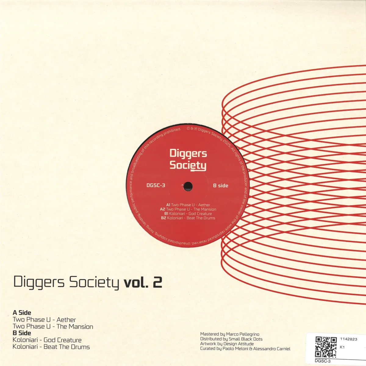 Обратная сторона обложки — Two Phase U/Koloniari — Diggers Society Vol.2