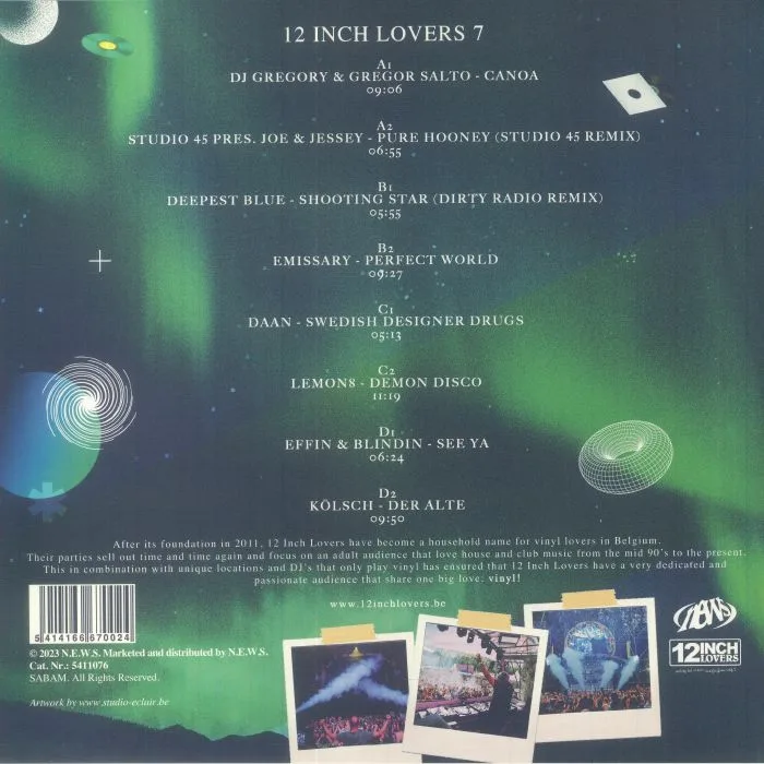Обратная сторона обложки — VARIOUS — 12 Inch Lovers 7