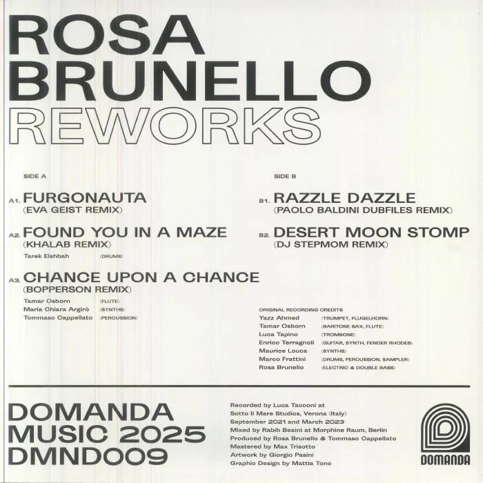Обратная сторона обложки — Rosa BRUNELLO — Reworks