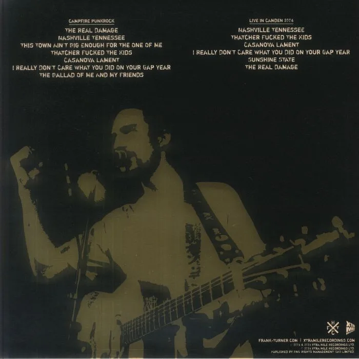 Back cover — Frank TURNER — Campfire Punkrock Twenty