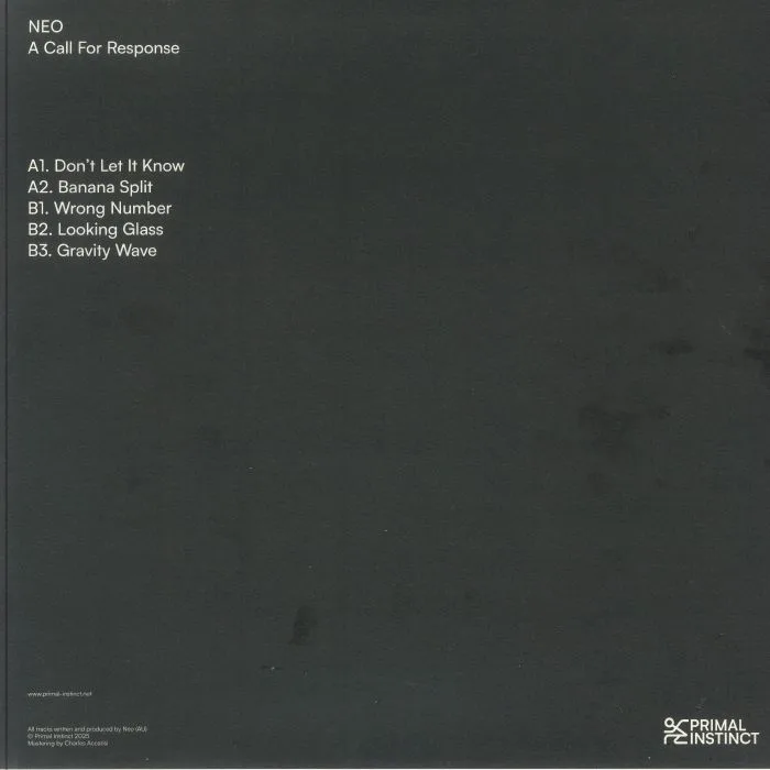 Back cover — NEO — A Call For Response