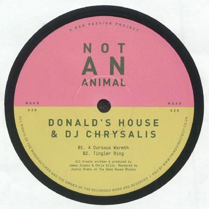 Back cover — DONALD'S HOUSE / DJ CHRYSALIS — Pound Bend