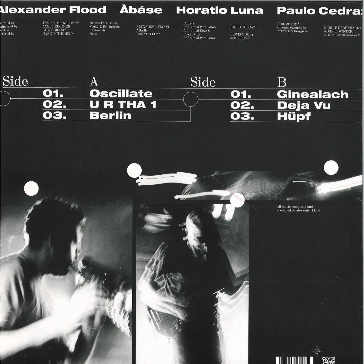Обратная сторона обложки — Alexander Flood — Oscillate LP
