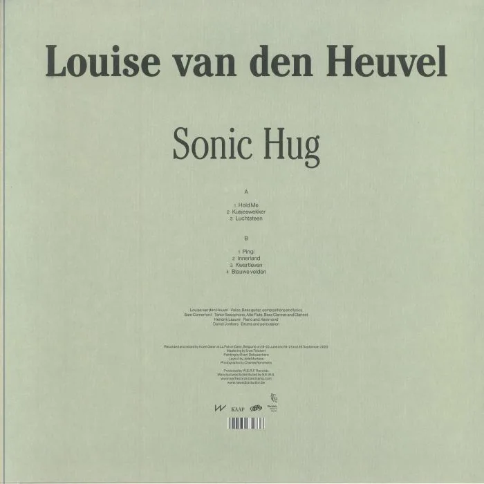 Обратная сторона обложки — Louise VAN DEN HEUVEL — Sonic Hug