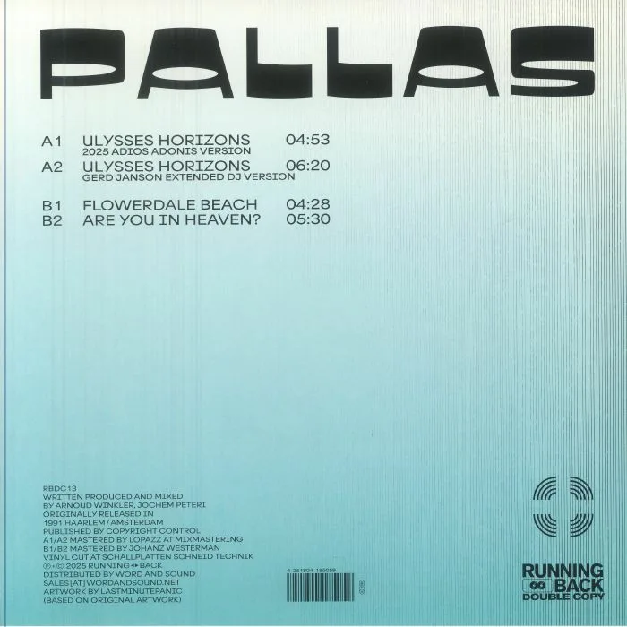 Обратная сторона обложки — PALLAS — A Taste Of Ulysses