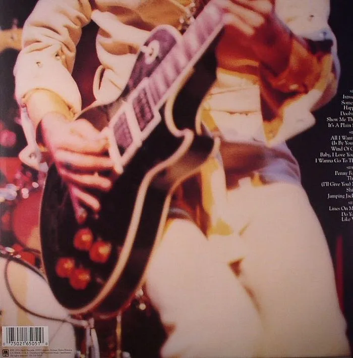 Back cover — Peter FRAMPTON — Frampton Comes Alive!