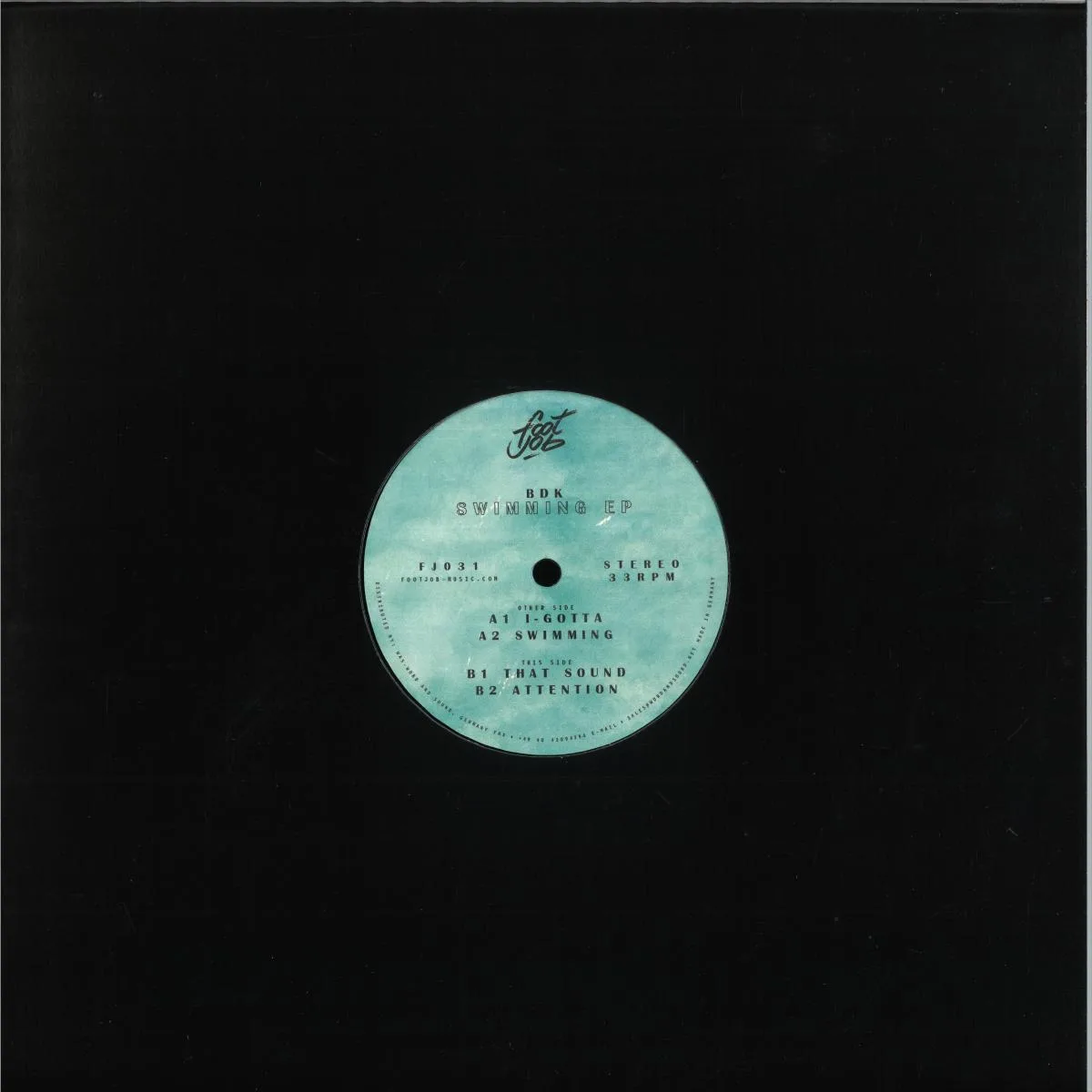 Back cover — BDK — Swimming EP