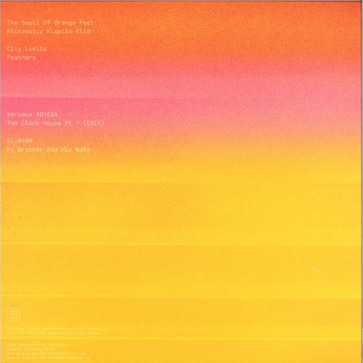 Back cover — Roy Of The Ravers — White Line Sunrise II.I (Le Roy Soleil) 2x12"