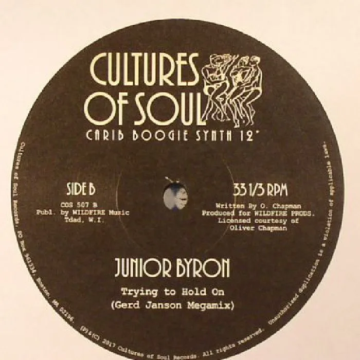 Back cover — Junior BYRON — Trying To Hold On