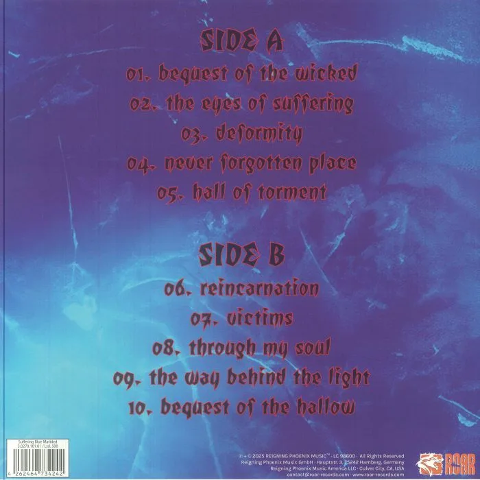 Back cover — CREMATORY — Transmigration (reissue)