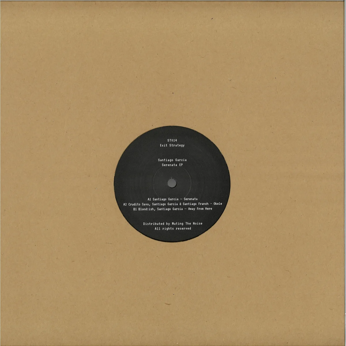Back cover — Santiago Garcia — Serenata EP