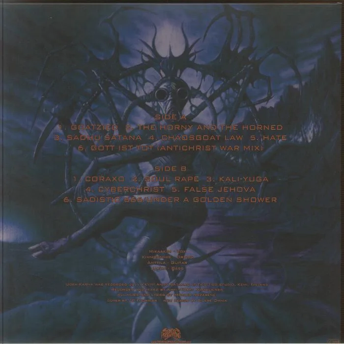 Обратная сторона обложки — IMPALED NAZARENE — Ugra Karma