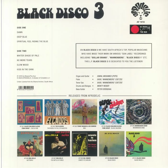 Обратная сторона обложки — BLACK DISCO — Black Disco 3 (reissue)