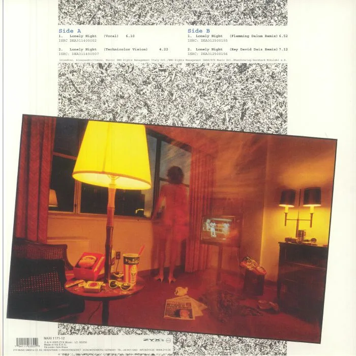 Back cover — COLORS — Lonely Night (reissue)