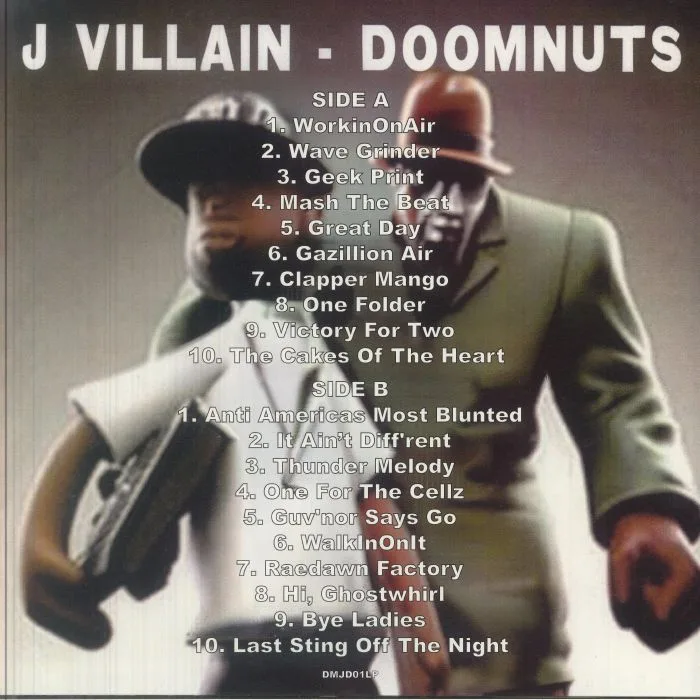 Обратная сторона обложки — J DILLA / MF DOOM — J Villain: Doomnuts
