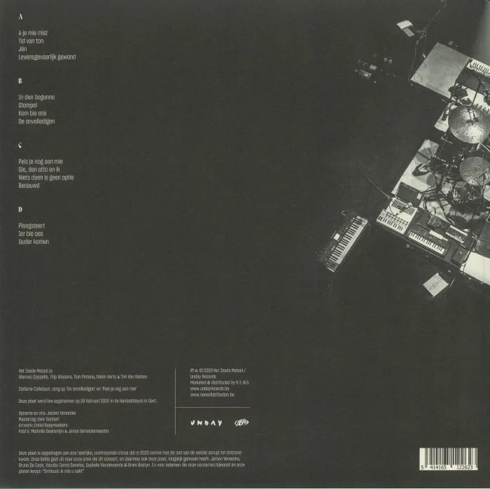 Back cover — HET ZESDE METAAL — Live 2020