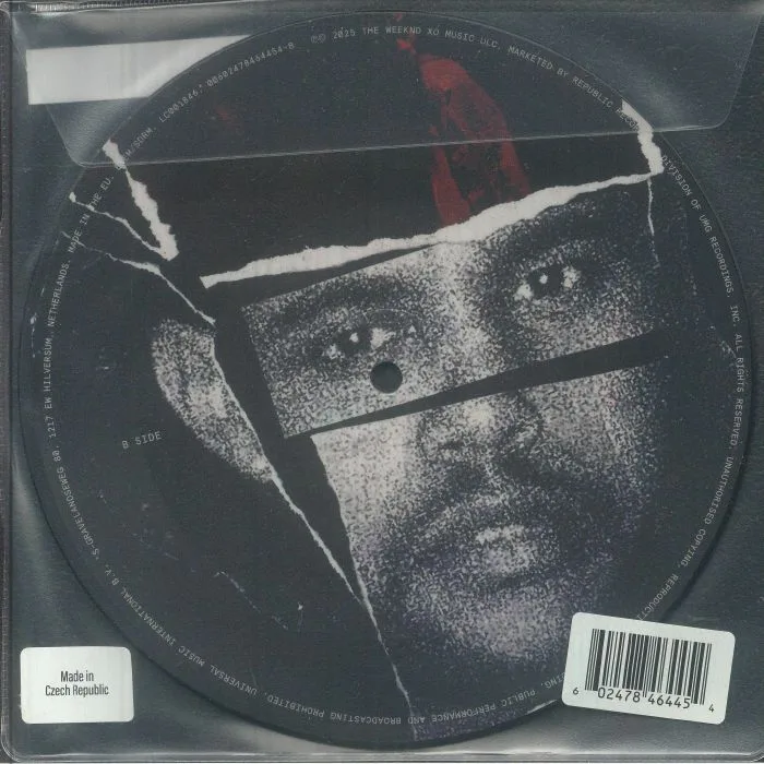 Back cover — The WEEKND — Can't Feel My Face