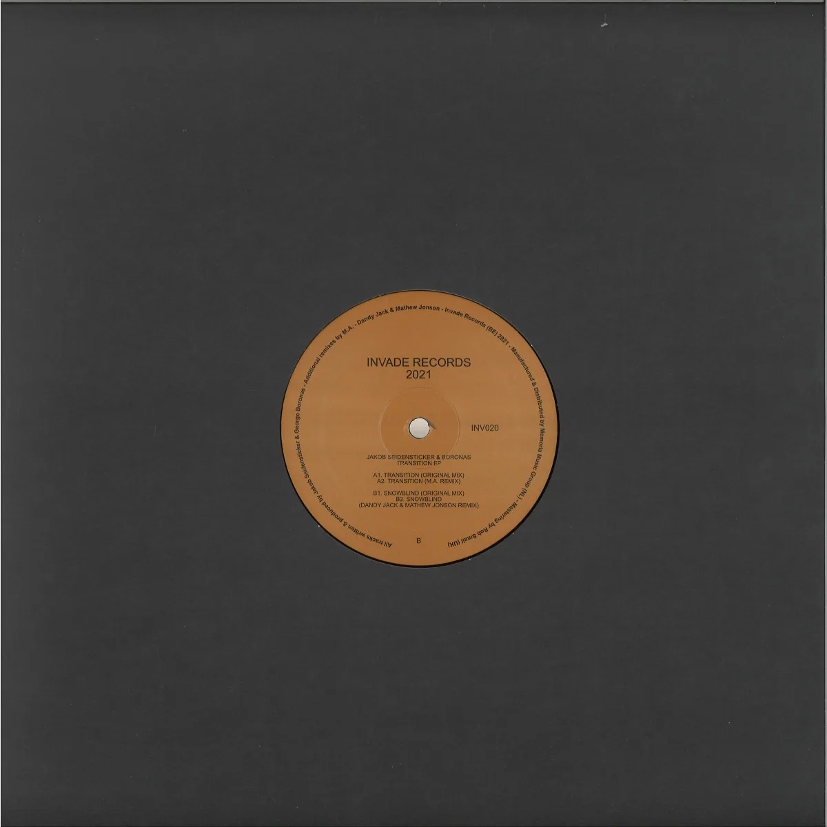 Back cover — Jakob Seidensticker&Boronas — Transition EP