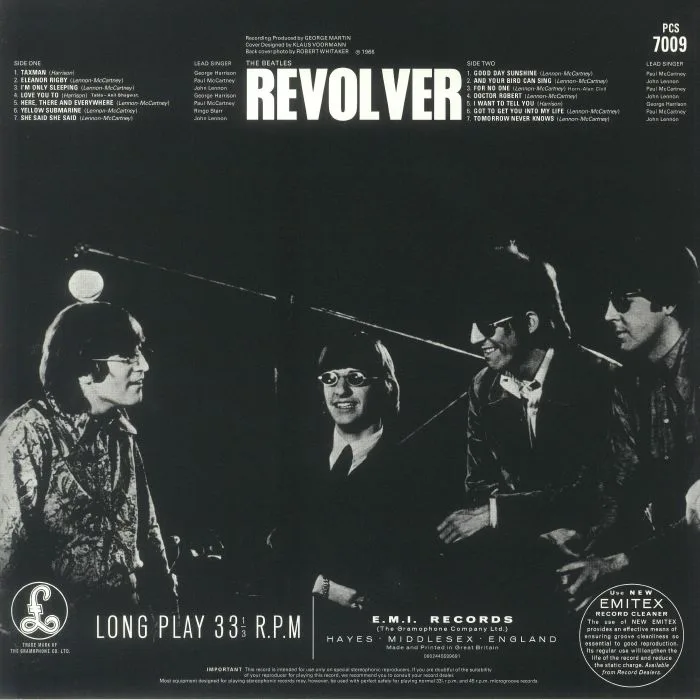 Обратная сторона обложки — The BEATLES — Revolver (reissue)