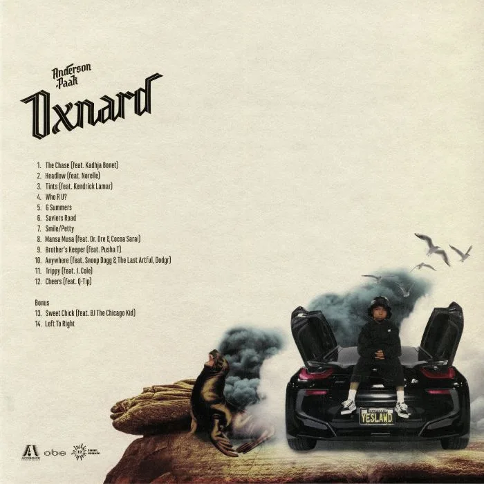 Обратная сторона обложки — Anderson PAAK — Oxnard