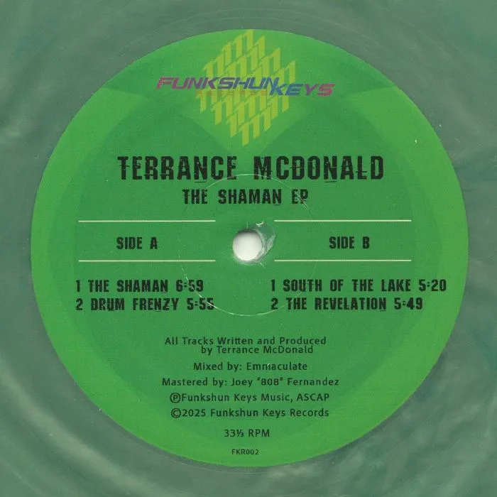 Лицевая сторона обложки — Terrance McDONALD — The Shaman EP