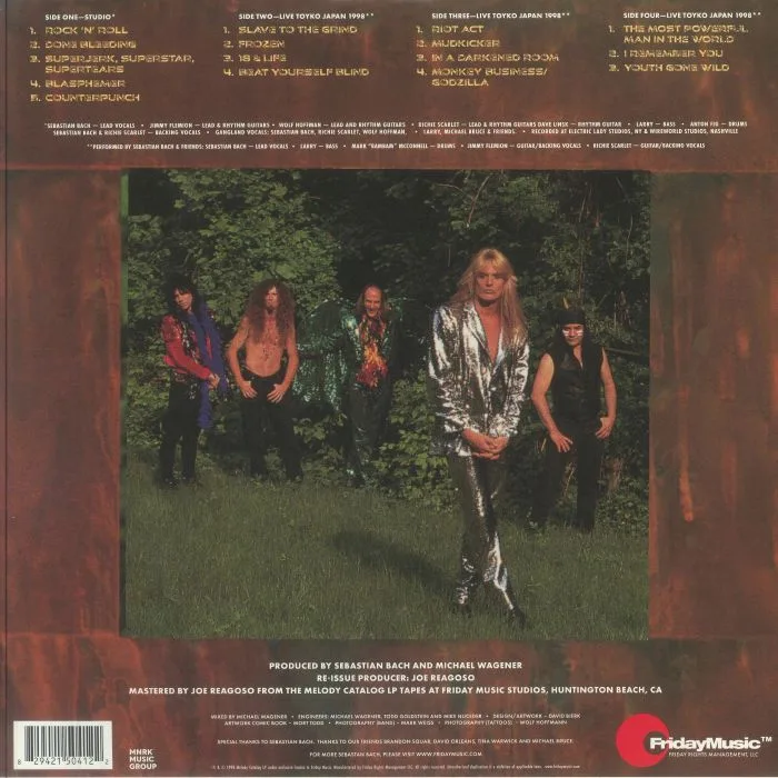 Обратная сторона обложки — Sebastian BACH — Bring 'Em Bach Alive! (reissue)