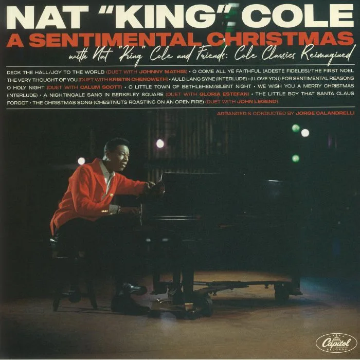 Front cover — Nat King COLE — A Sentimental Christmas With Nat King Cole & Friends: Cole Classics Reimagined
