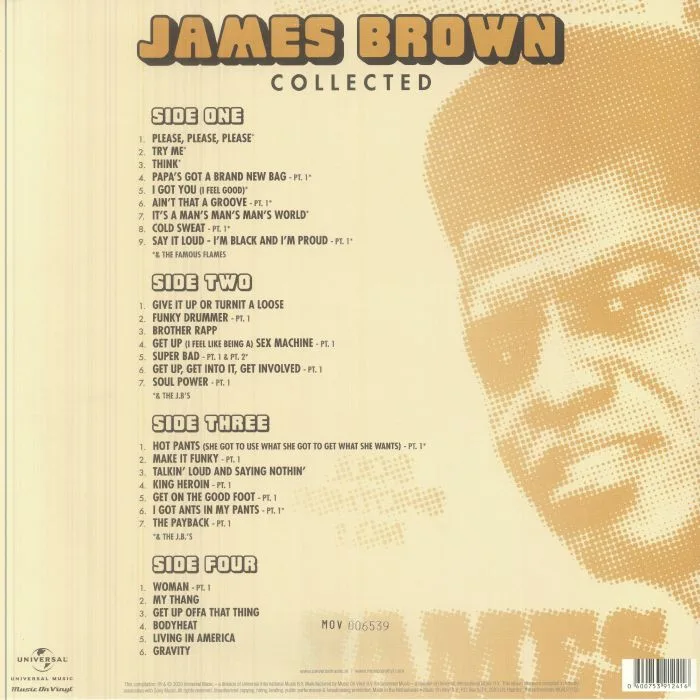 Back cover — James BROWN — Collected