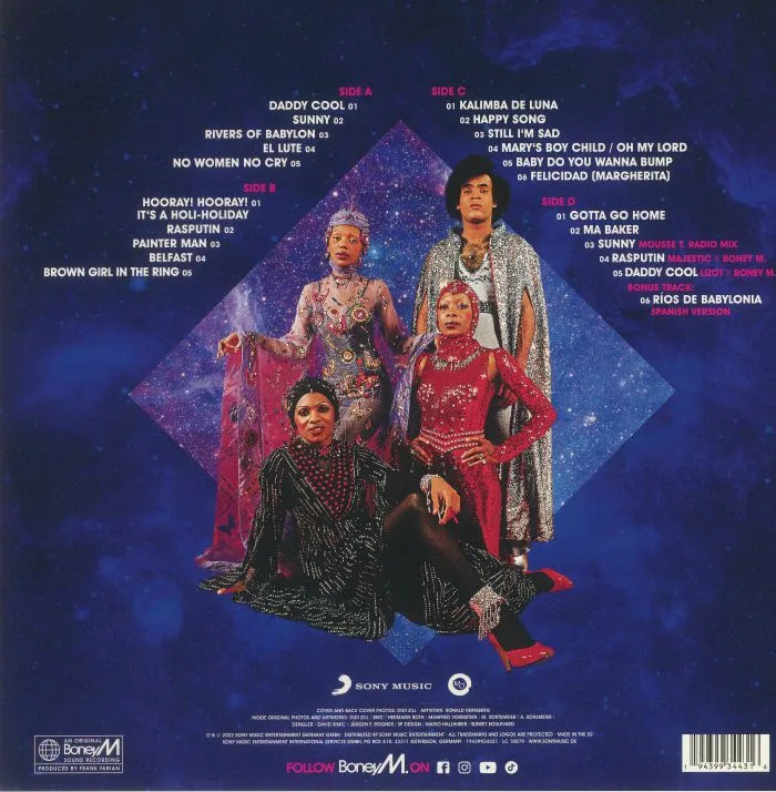 Обратная сторона обложки — BONEY M — The Magic Of Boney M (Special Remix Edition)