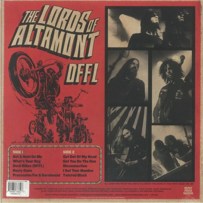Back cover — The LORDS OF ALTAMONT — Forever Loaded