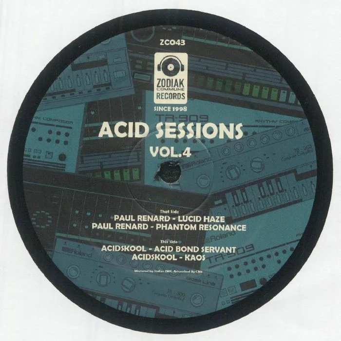 Back cover — Paul RENARD / ACIDSKOOL — Acid Sessions Vol 4