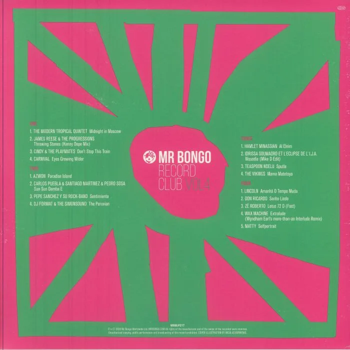 Обратная сторона обложки — VARIOUS — Mr Bongo Record Club Volume Four