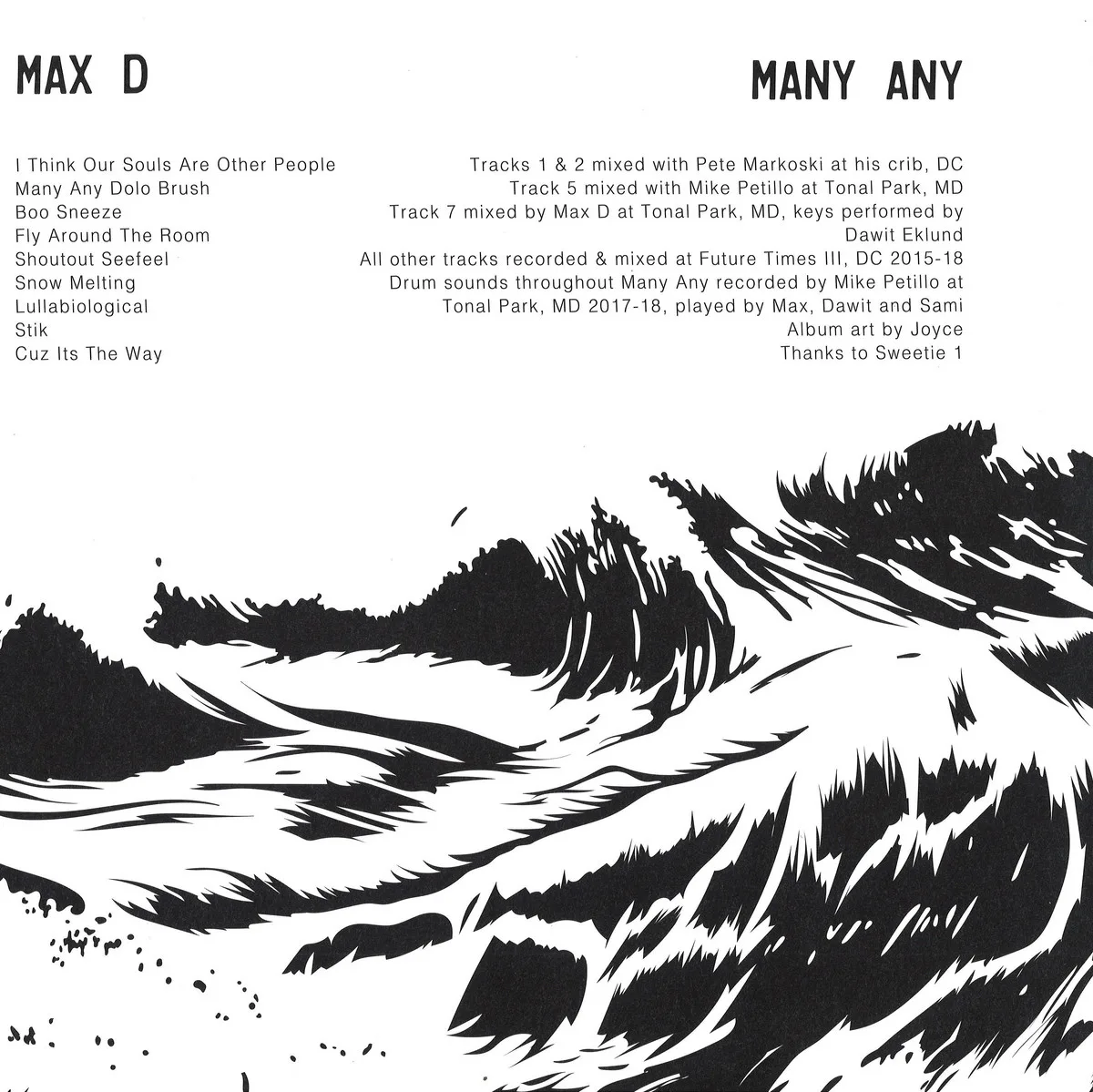 Обратная сторона обложки — Max D — Many Any