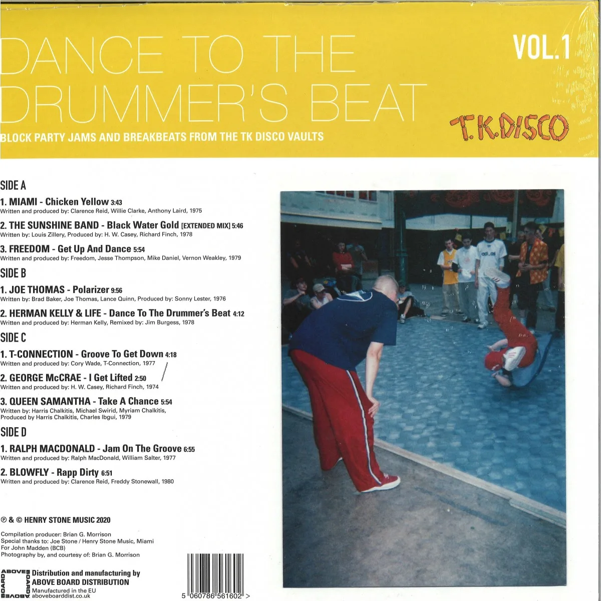 Back cover — Various — Dance To The Drummer's Beat Vol. 1 (2x12")