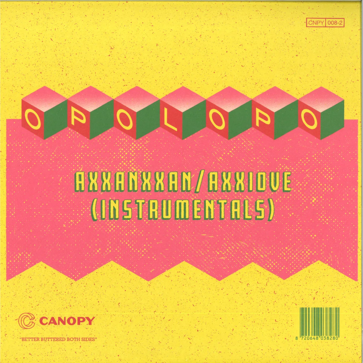 Обратная сторона обложки — Opolopo — AXXANXXAN/AXXIOVE INSTRUMENTALS