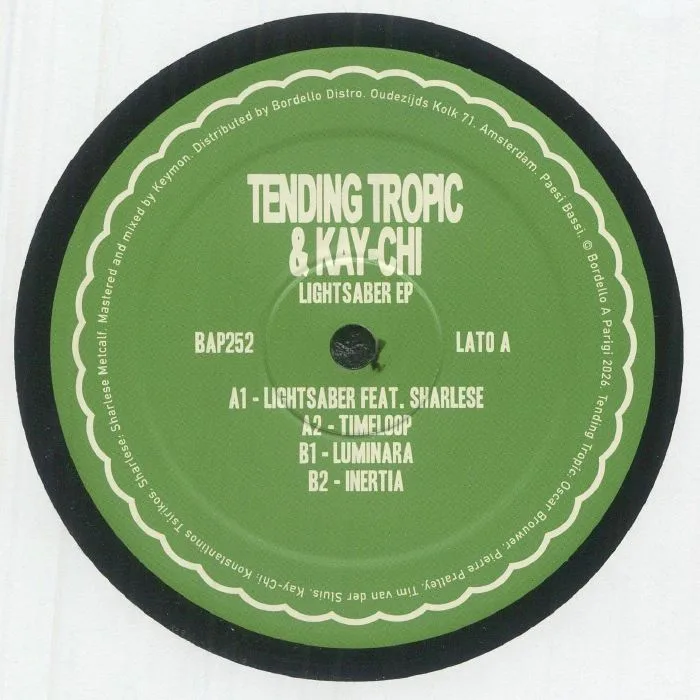 Front cover — TENDING TROPIC / KAY CHI — Lightsaber EP