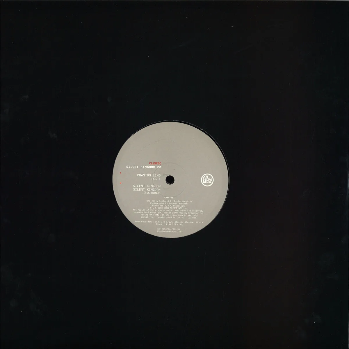 Back cover — Cleric — Silent Kingdom EP